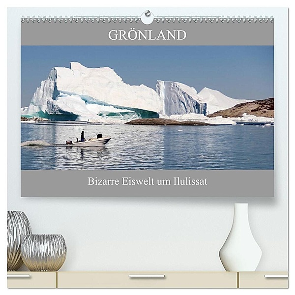 Grönland Bizarre Eiswelt um Ilulissat (hochwertiger Premium Wandkalender 2024 DIN A2 quer), Kunstdruck in Hochglanz, Bernd Becker