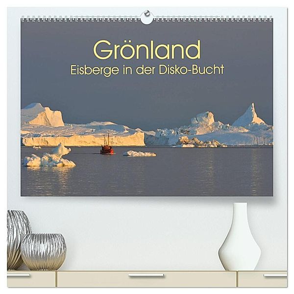 Grönland: Eisberge in der Disko Bucht (hochwertiger Premium Wandkalender 2024 DIN A2 quer), Kunstdruck in Hochglanz, Elmar Weiss
