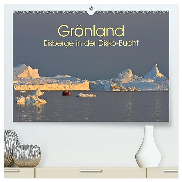 Grönland: Eisberge in der Disko Bucht (hochwertiger Premium Wandkalender 2024 DIN A2 quer), Kunstdruck in Hochglanz, Elmar Weiß