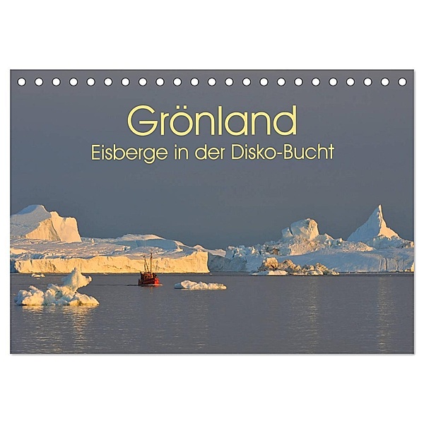 Grönland: Eisberge in der Disko Bucht (Tischkalender 2024 DIN A5 quer), CALVENDO Monatskalender, Elmar Weiss