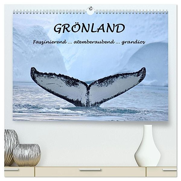 Grönland Faszinierend atemberaubend grandios (hochwertiger Premium Wandkalender 2024 DIN A2 quer), Kunstdruck in Hochglanz, Gugigei