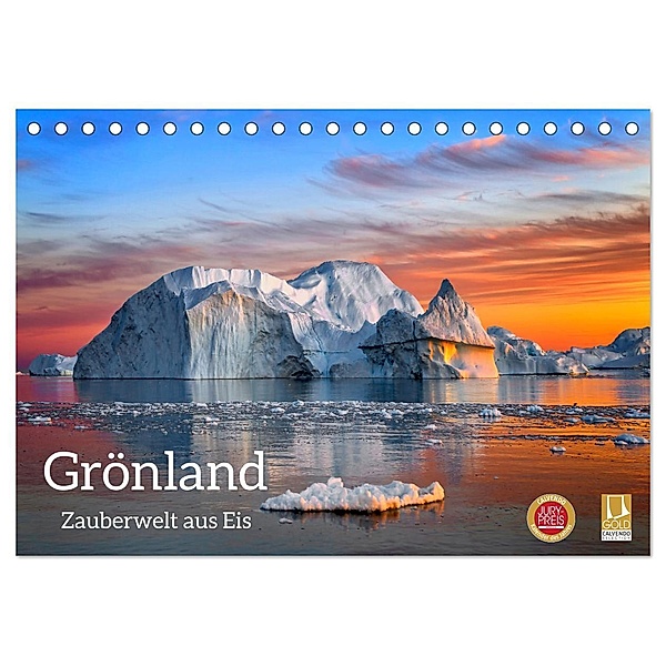 Grönland - Zauberwelt aus Eis (Tischkalender 2025 DIN A5 quer), CALVENDO Monatskalender, Calvendo, Frank Giess