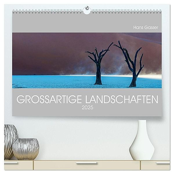 GROSSARTIGE LANDSCHAFTEN 2025 (hochwertiger Premium Wandkalender 2025 DIN A2 quer), Kunstdruck in Hochglanz, Calvendo, Hans Gasser