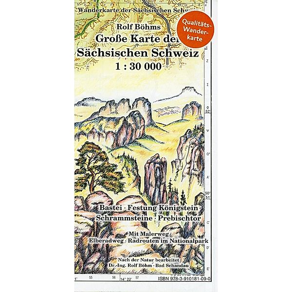 Grosse Karte der Sächsischen Schweiz 1:30000, Rolf Böhm