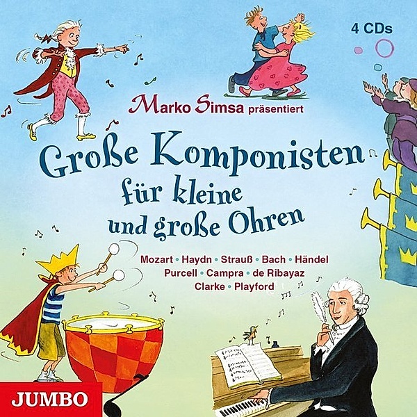 Große Komponisten für kleine und große Ohren,4 Audio-CDs, Marko Simsa