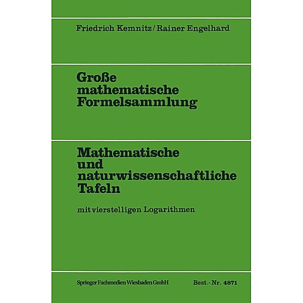Große mathematische Formelsammlung, Friedrich Kemnitz