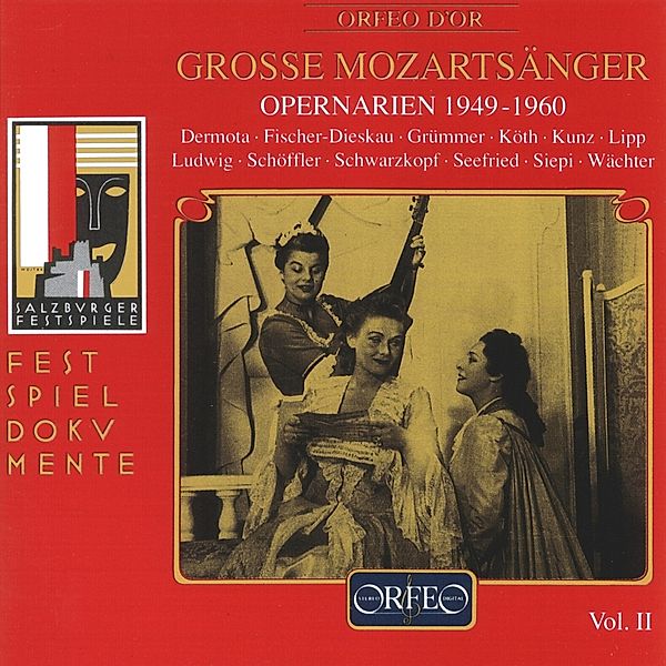 Grosse Mozartsänger Vol.2-Opernarien 1949-1960, Schock, Berry, Fischer-Dieskau, Wp