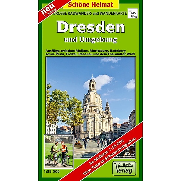Große Radwander- und Wanderkarte Dresden und Umgebung, Verlag Dr. Barthel