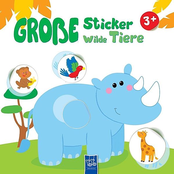 Große Sticker - Wilde Tiere