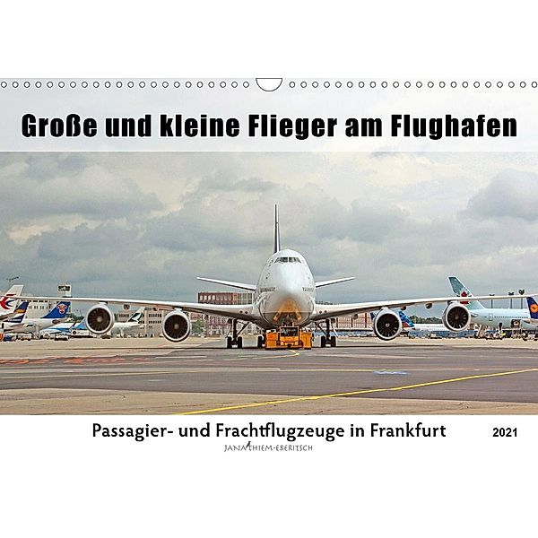 Große und kleine Flieger am Flughafen (Wandkalender 2021 DIN A3 quer), Jana Thiem-Eberitsch