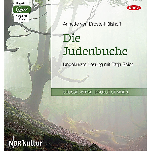Grosse Werke. Grosse Stimmen - Die Judenbuche,1 Audio-CD, 1 MP3, Annette von Droste-Hülshoff