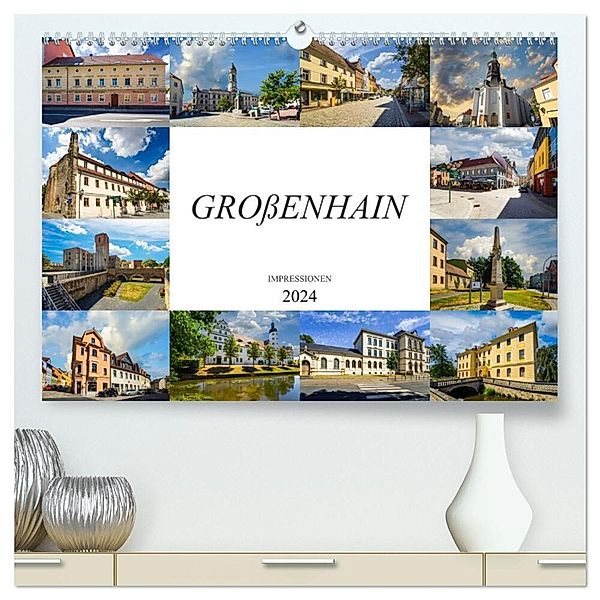 Grossenhain Impressionen (hochwertiger Premium Wandkalender 2024 DIN A2 quer), Kunstdruck in Hochglanz, Dirk Meutzner
