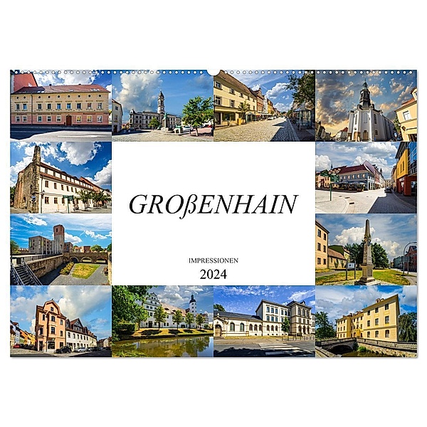 Grossenhain Impressionen (Wandkalender 2024 DIN A2 quer), CALVENDO Monatskalender, Dirk Meutzner