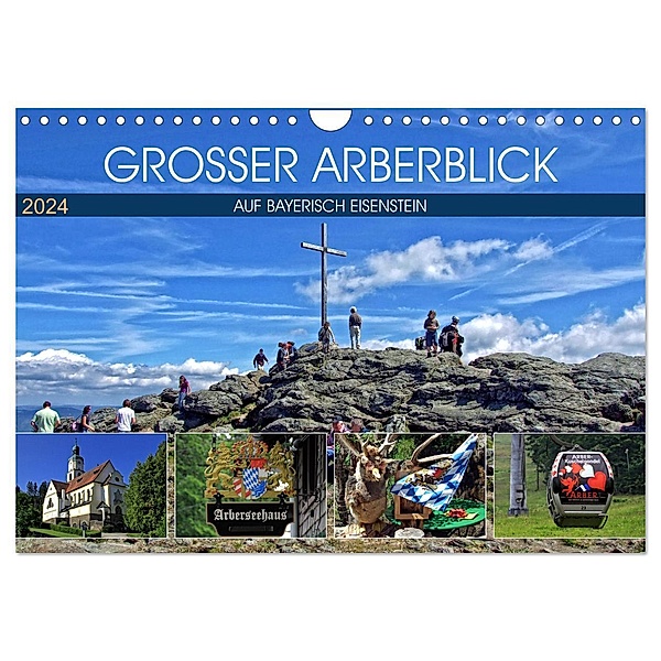 Grosser Arberblick auf Bayerisch Eisenstein (Wandkalender 2024 DIN A4 quer), CALVENDO Monatskalender, Holger Felix