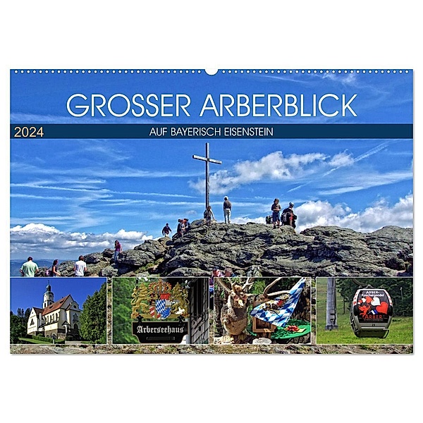 Grosser Arberblick auf Bayerisch Eisenstein (Wandkalender 2024 DIN A2 quer), CALVENDO Monatskalender, Holger Felix
