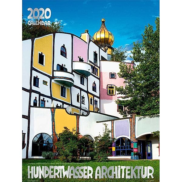 Grosser Hundertwasser Architektur Kalender 2020, Friedensreich Hundertwasser