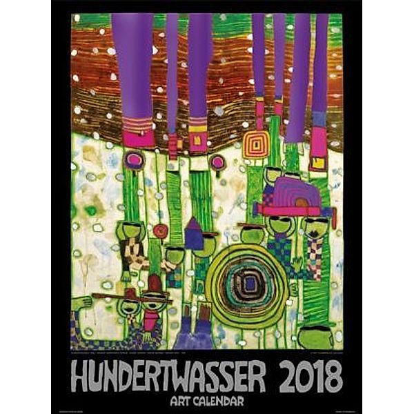 Grosser Hundertwasser Art Calendar 2018, Friedensreich Hundertwasser