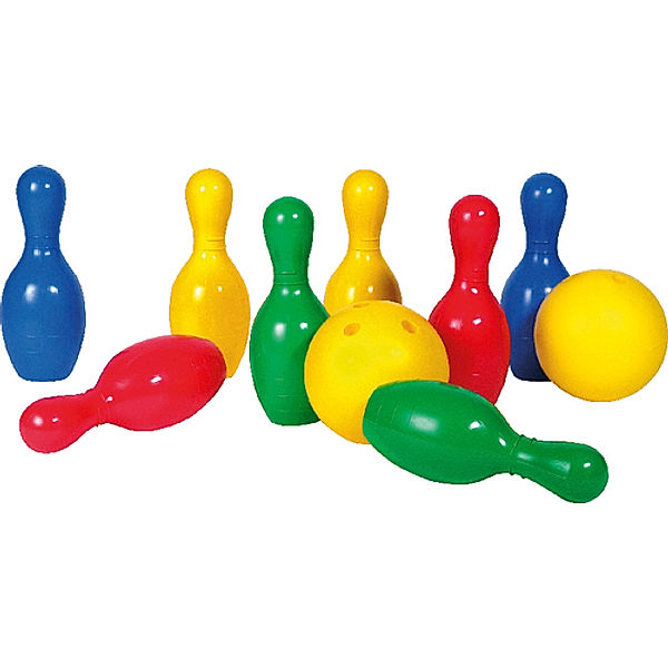 Großes Bowling Set, 8 Kegel,2 Bälle