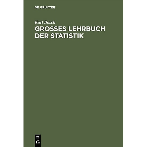 Großes Lehrbuch der Statistik, Karl Bosch
