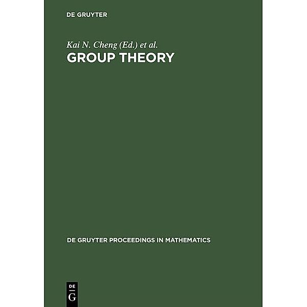 Group Theory / De Gruyter Proceedings in Mathematics