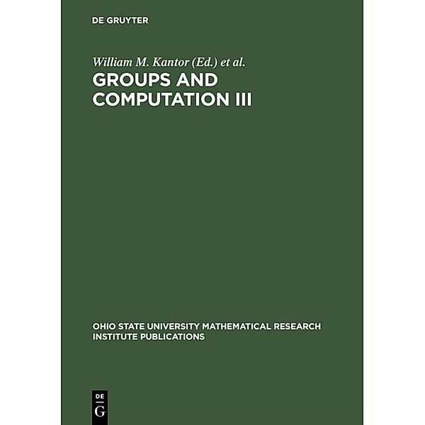 Groups and Computation III