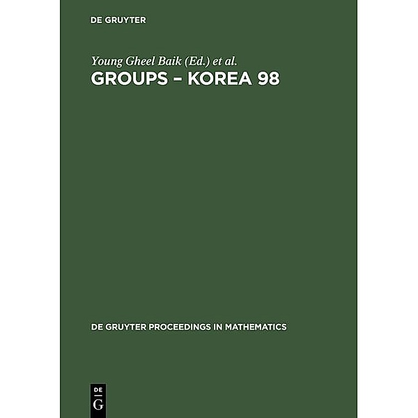Groups - Korea 98 / De Gruyter Proceedings in Mathematics