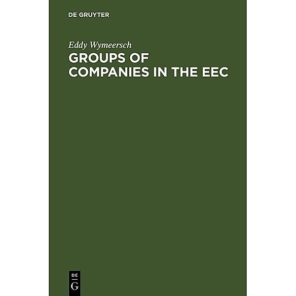 Groups of Companies in the EEC
