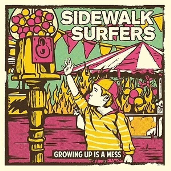 Growing Up Is Mess (Turquoise) (Vinyl), Sidewalk Surfers