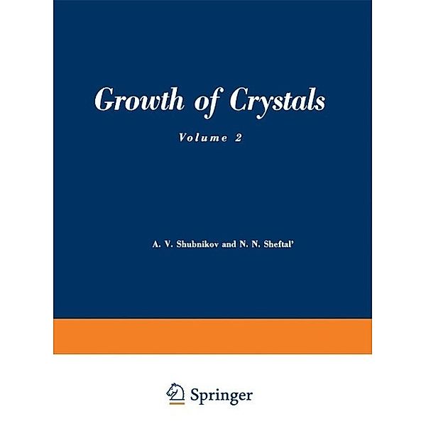 Growth of Crystals, A. V. Shubnikov, N. N. Sheftal'