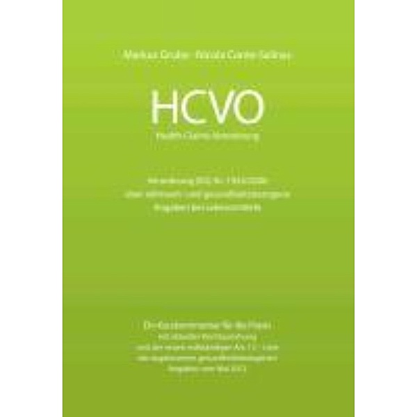 Grube, M: HCVO Health-Claims-Verordnung, Markus Grube, Nicola Conte-Salinas