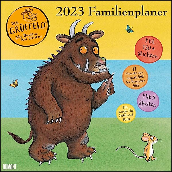 Grüffelo 2023 Familienplaner - Familien-Timer - Termin-Planer - Kinder-Kalender - Familien-Kalender - 30x30, Julia Donaldson