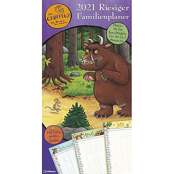 Grüffelo - Riesiger Familienplaner 2021, Julia Donaldson