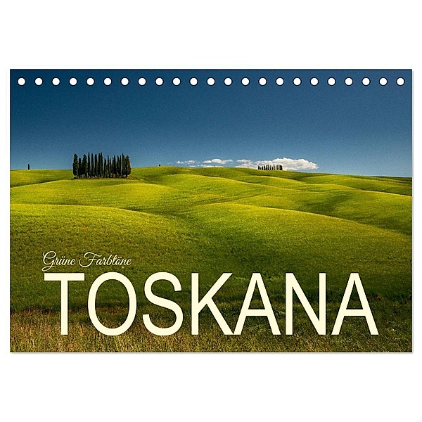 Grüne Farbtöne Toskana (Tischkalender 2025 DIN A5 quer), CALVENDO Monatskalender, Calvendo, Photostravellers