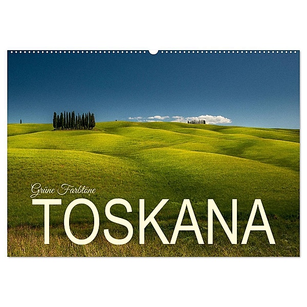 Grüne Farbtöne Toskana (Wandkalender 2024 DIN A2 quer), CALVENDO Monatskalender, Calvendo, Photostravellers