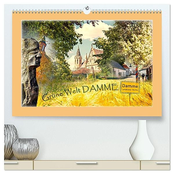 Grüne Welt DAMME (hochwertiger Premium Wandkalender 2024 DIN A2 quer), Kunstdruck in Hochglanz, Viktor Gross