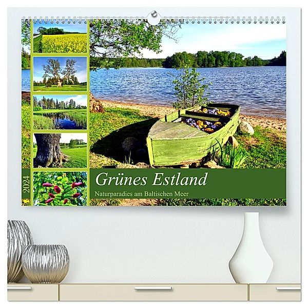 Grünes Estland - Naturparadies am Baltischen Meer (hochwertiger Premium Wandkalender 2024 DIN A2 quer), Kunstdruck in Hochglanz, Henning von Löwis of Menar