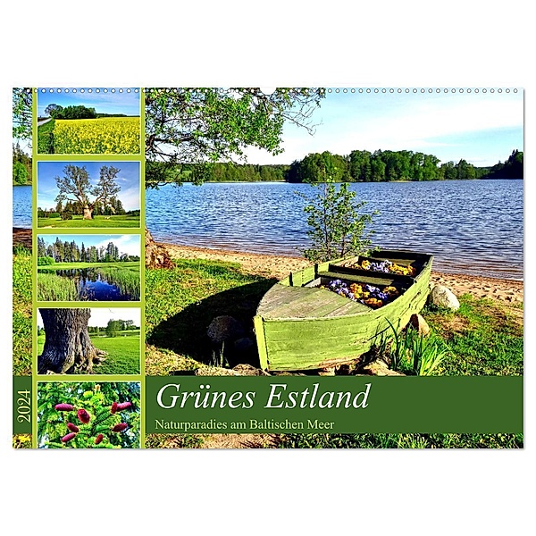 Grünes Estland - Naturparadies am Baltischen Meer (Wandkalender 2024 DIN A2 quer), CALVENDO Monatskalender, Henning von Löwis of Menar