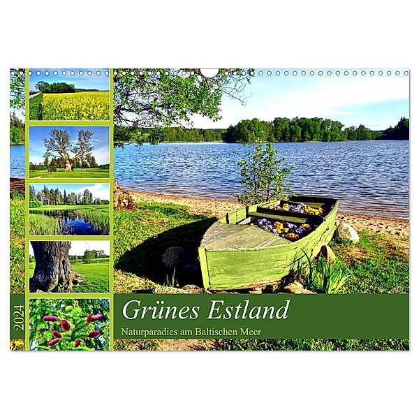 Grünes Estland - Naturparadies am Baltischen Meer (Wandkalender 2024 DIN A3 quer), CALVENDO Monatskalender, Henning von Löwis of Menar