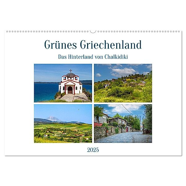 Grünes Griechenland (Wandkalender 2025 DIN A2 quer), CALVENDO Monatskalender, Calvendo, Ursula Di Chito
