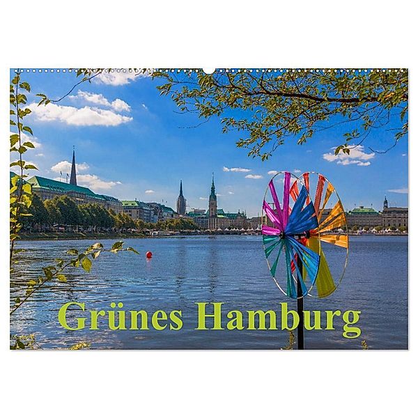 Grünes Hamburg (Wandkalender 2025 DIN A2 quer), CALVENDO Monatskalender, Calvendo, Siegfried Pietzonka