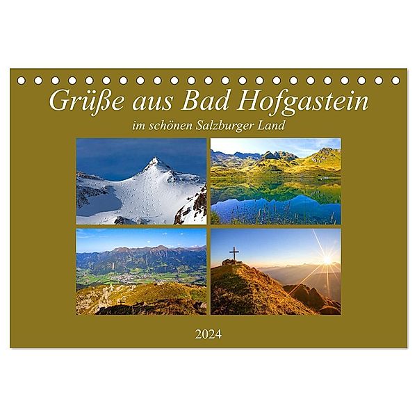 Grüsse aus Bad Hofgastein (Tischkalender 2024 DIN A5 quer), CALVENDO Monatskalender, Christa Kramer