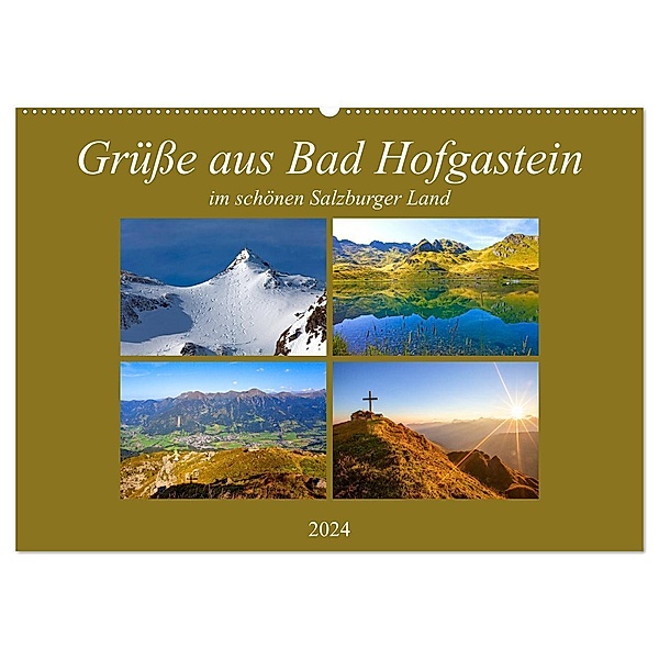 Grüsse aus Bad Hofgastein (Wandkalender 2024 DIN A2 quer), CALVENDO Monatskalender, Christa Kramer