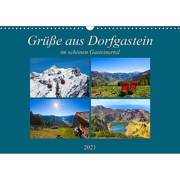 Grüße aus Dorfgastein (Wandkalender 2021 DIN A3 quer), Christa Kramer