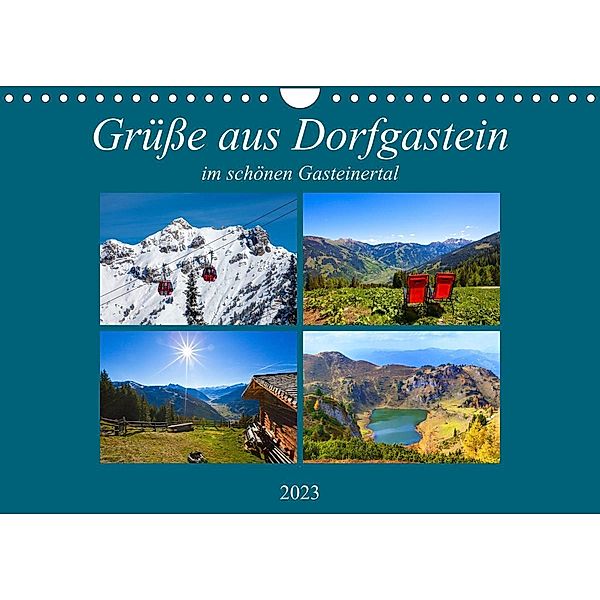 Grüße aus Dorfgastein (Wandkalender 2023 DIN A4 quer), Christa Kramer