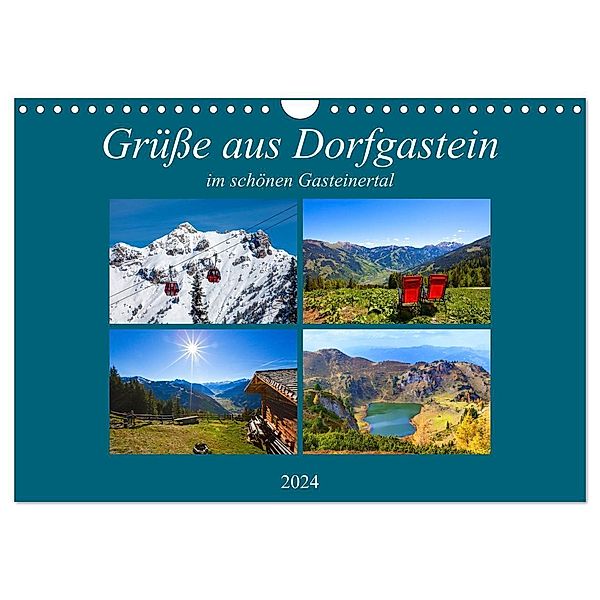 Grüsse aus Dorfgastein (Wandkalender 2024 DIN A4 quer), CALVENDO Monatskalender, Christa Kramer