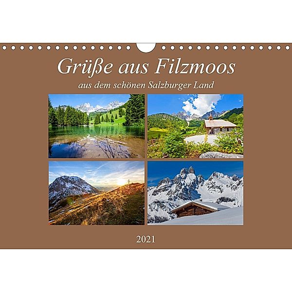 Grüße aus Filzmoos (Wandkalender 2021 DIN A4 quer), Christa Kramer