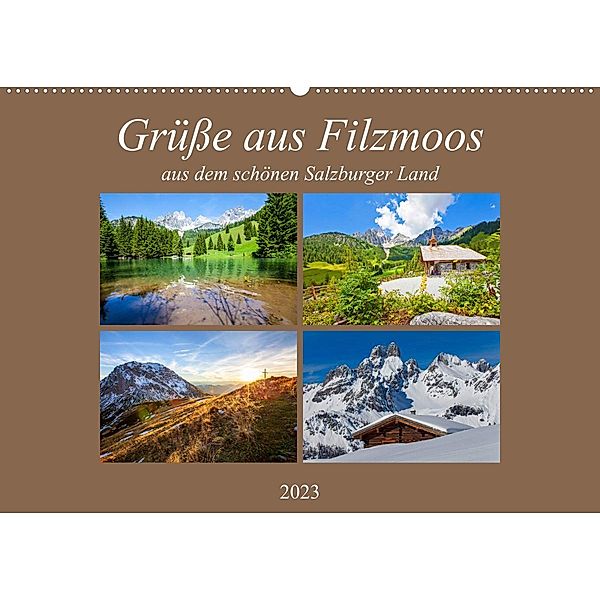 Grüße aus Filzmoos (Wandkalender 2023 DIN A2 quer), Christa Kramer