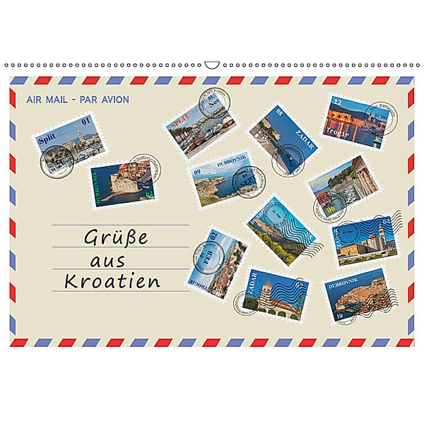 Grüße aus Kroatien (Wandkalender 2019 DIN A2 quer), Gunter Kirsch