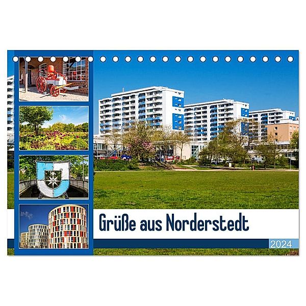 Grüße aus Norderstedt (Tischkalender 2024 DIN A5 quer), CALVENDO Monatskalender, D.E.T. photo impressions