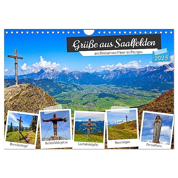 Grüsse aus Saalfelden (Wandkalender 2025 DIN A4 quer), CALVENDO Monatskalender, Calvendo, Christa Kramer